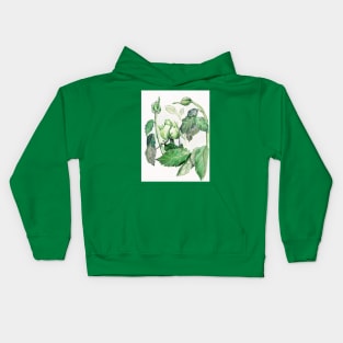 Green Rose Kids Hoodie